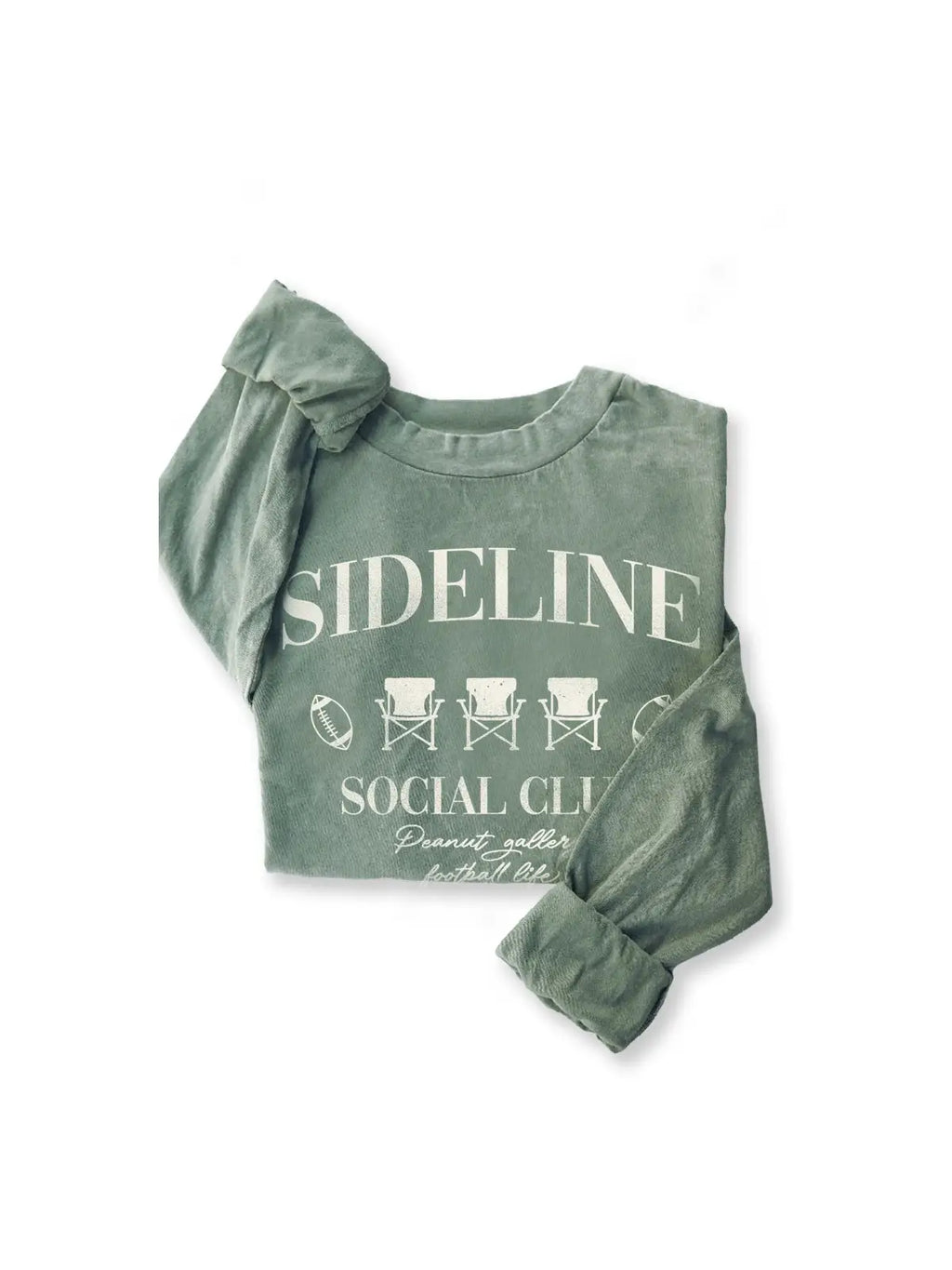 7551 -Sideline Social Club Mineral Graphic Long Sleeve Tee