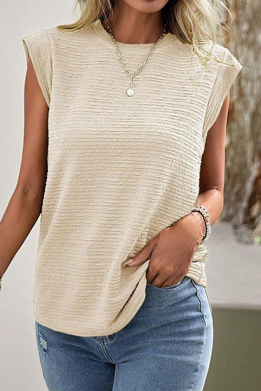 7409 -Solid Round Neck Loose T-Shirt For Women
