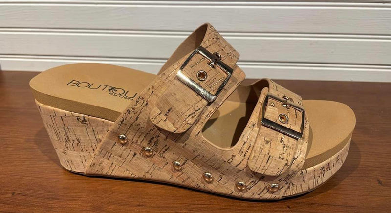 6973 - Square Cork Shoes by Corkys