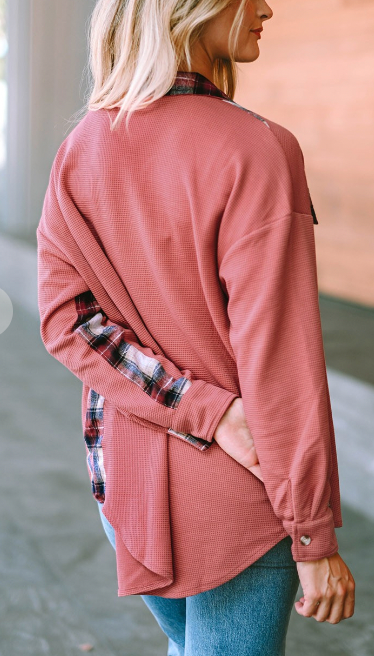 7027 - Button Down Sweater Top