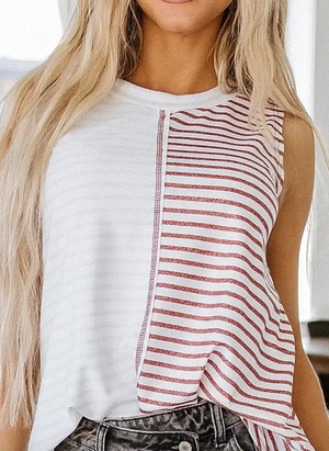 7691 -Nixon Striped Tank Top