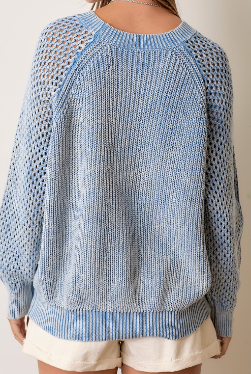 7573 - Vintage Washed Cotton Sweater