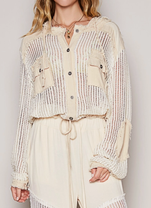 7571 -See Through Cardi