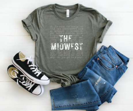 7612 - Midwest Phrases Graphic Tee