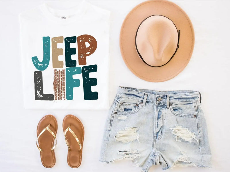 6931 - Jeep Life Graphic Tees
